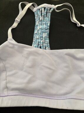 lululemon athletica Lavender and Blue Strappy-Back Sports Bra